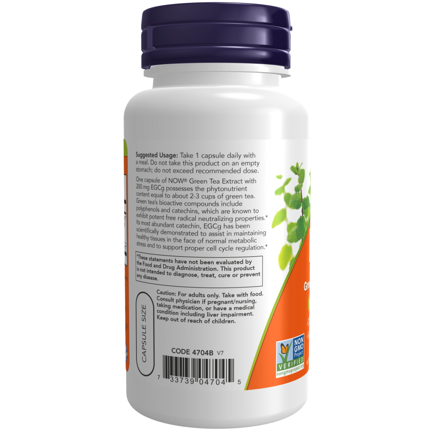 Extracto de té verde EGCg de NOW Foods - 90 cápsulas vegetales