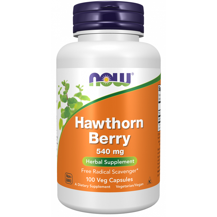 Now Foods Hawthorn Berry 540 mg 100 Veg Capsules