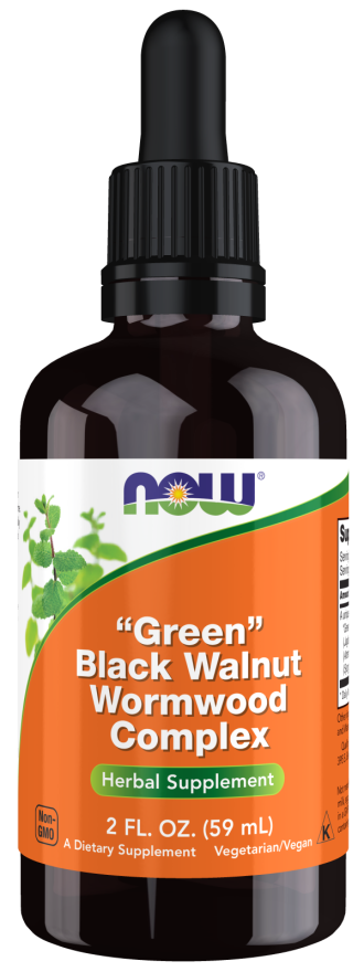 NOW Foods Fresh Green Black Walnut Wormwood Complex - 2 oz.