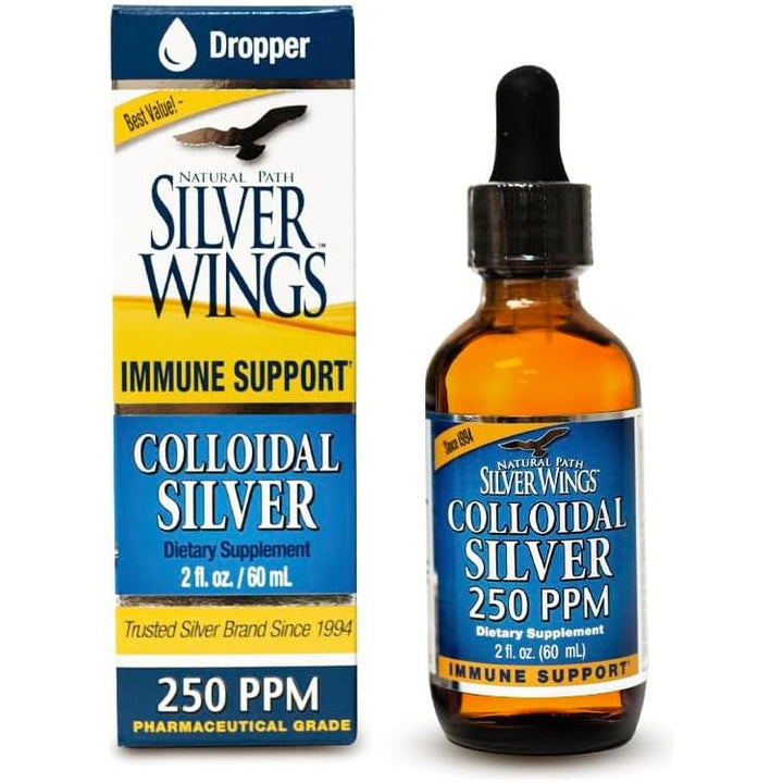 Natural Path / Silver Wings Colloidal Silver 250 ppm 2 oz