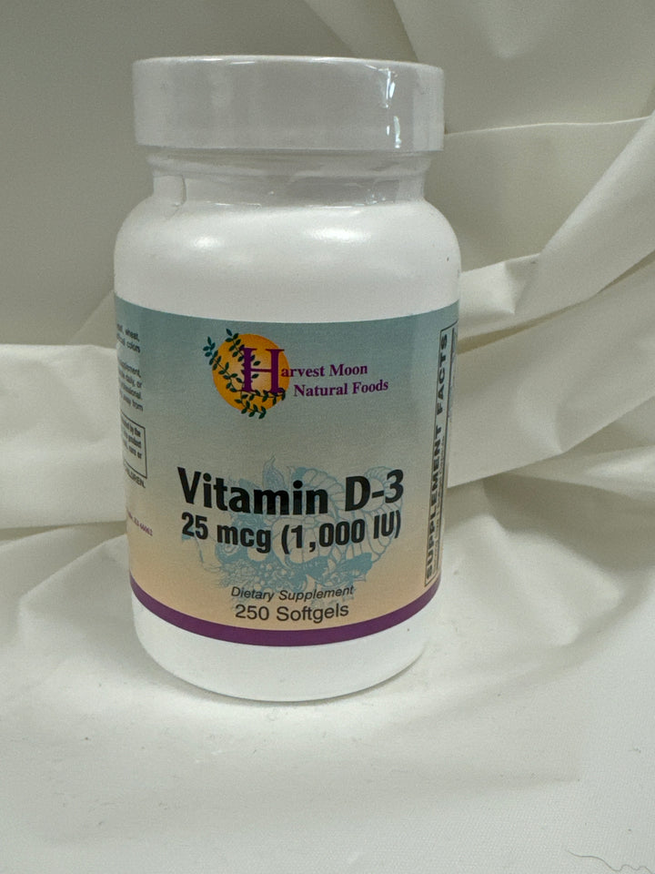 Harvest Moon Vitamin D (Vitamin D-3) 1,000 iu 250 Softgels