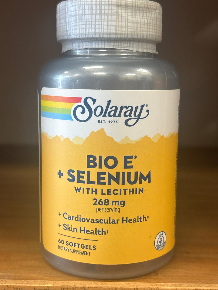 Solaray Bio E with Selenium - 60 softgels