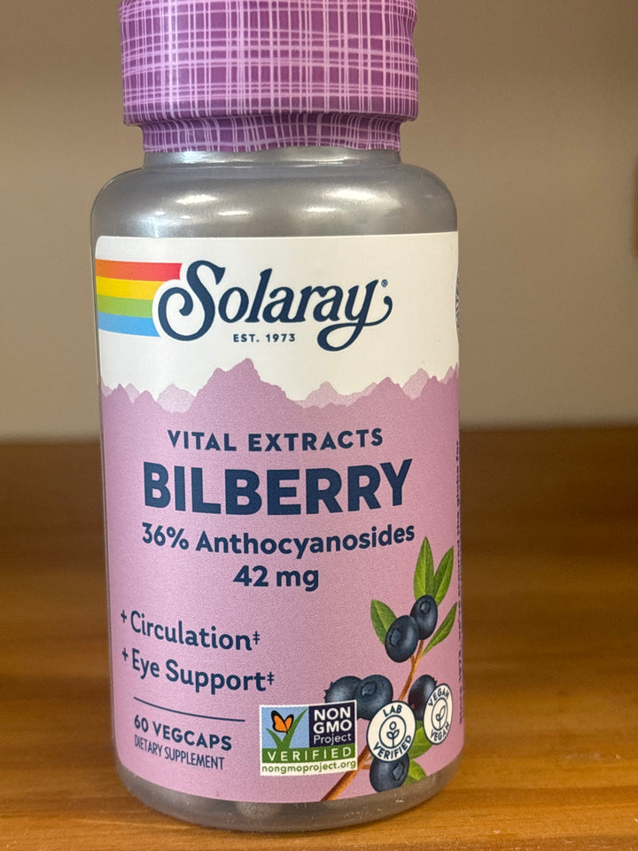 Solaray Bilberry Extract  60 capsules 42mg