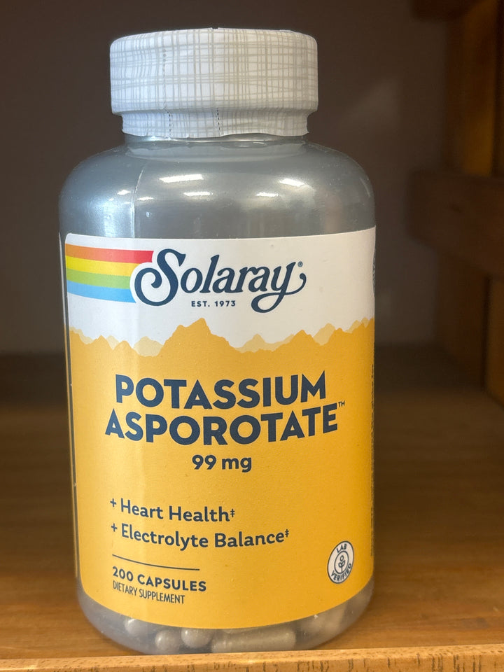 Solaray Potassium Asporotate - 99 mg - 200 capsules