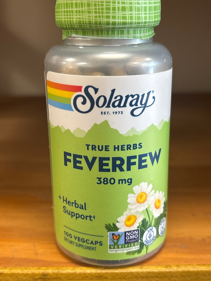 Solaray Feverfew Leaves - 100 capsules  380 mg