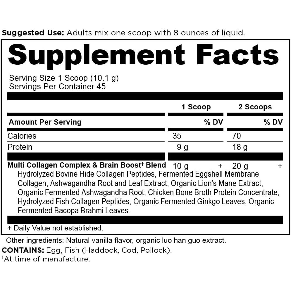 Proteína multicolágeno para reforzar el cerebro de Ancient Nutrition