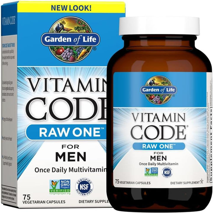 Garden Of Life Raw One - 75 comprimidos veganos para hombres