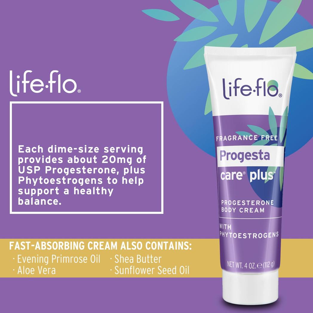 Progesta-Care Plus de Life-flo, 4 onzas