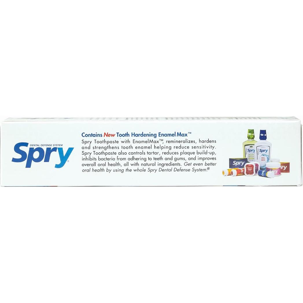 XLEAR Spry Xylitol Toothpaste Peppermint 5oz Fluoride-Free