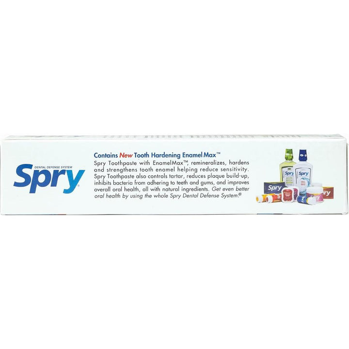 XLEAR Spry Xylitol Toothpaste Peppermint 5oz Fluoride-Free