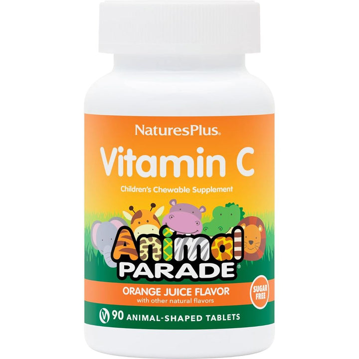 Animal Parade de Nature's Plus, 90 comprimidos masticables con vitamina C