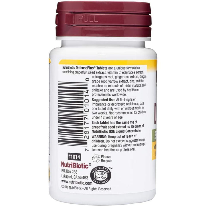 NutriBiotic Defense Plus 250 mg GSE, 45 tabletas 