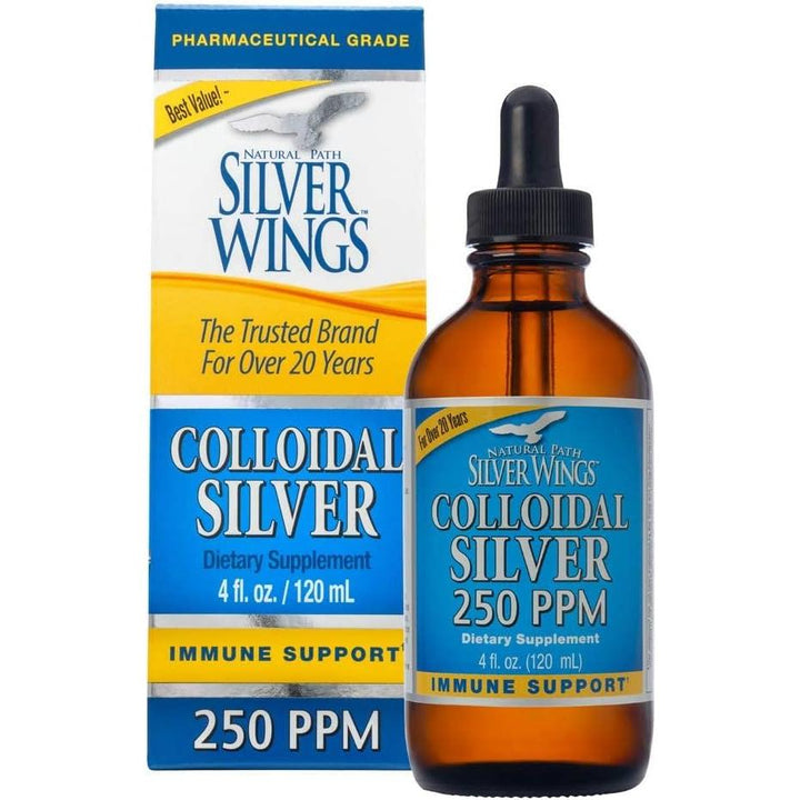 Natural Path / Silver Wings Plata coloidal 250 ppm 4 oz