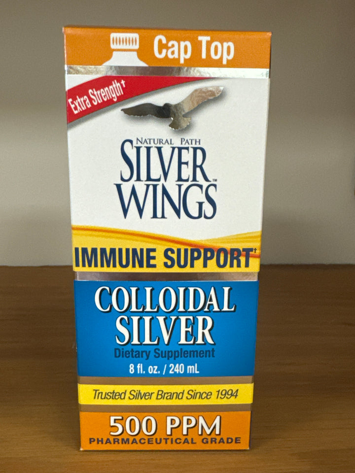 Natural Path / Silver Wings Colloidal Silver 500 ppm 8 oz.