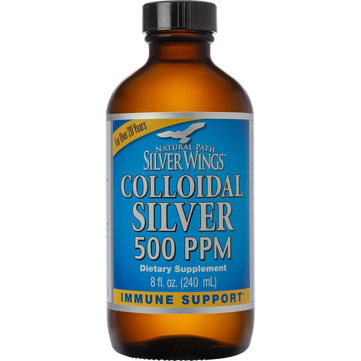 Natural Path / Silver Wings Plata coloidal 500 ppm 8 oz.