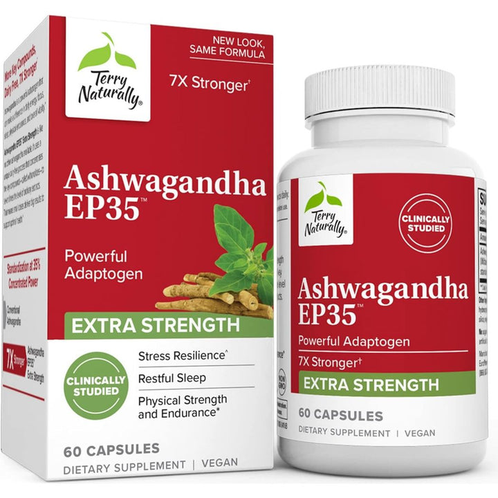 Terry Naturally Ashwagandha EP35™ Extra Strength 60 cápsulas