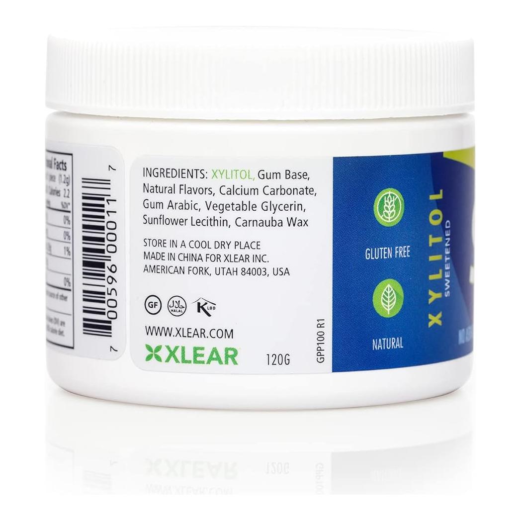 XLEAR Spry Natural Xylitol Gum 100 Sugar-Free Pieces