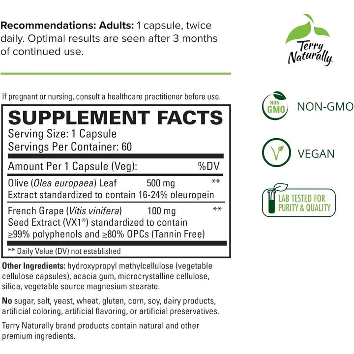 Terry Naturally Presión Arterial Saludable 60 Cápsulas