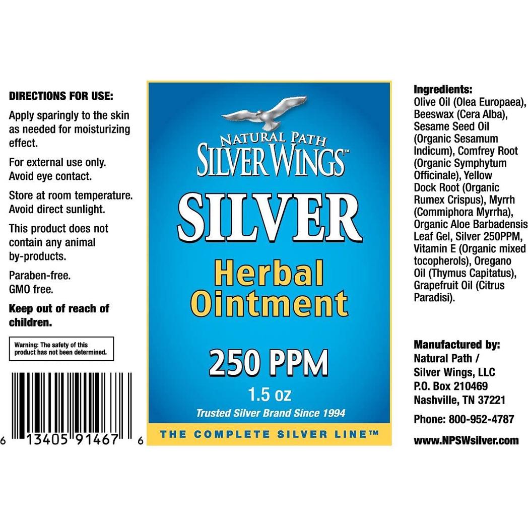 Natural Path / Silver Wings Plata coloidal 500 ppm 2 oz.