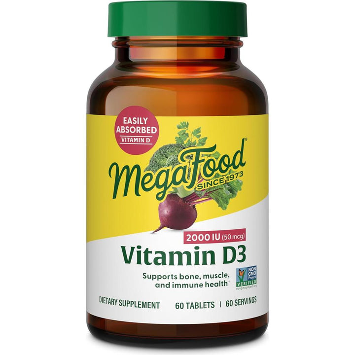 MegaFood Vitamin D3 2000 IU (50 mcg) 60 tablets