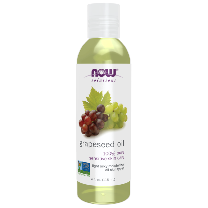 Aceite de semilla de uva Now Foods 4 fl. oz. Aceite 100 % puro