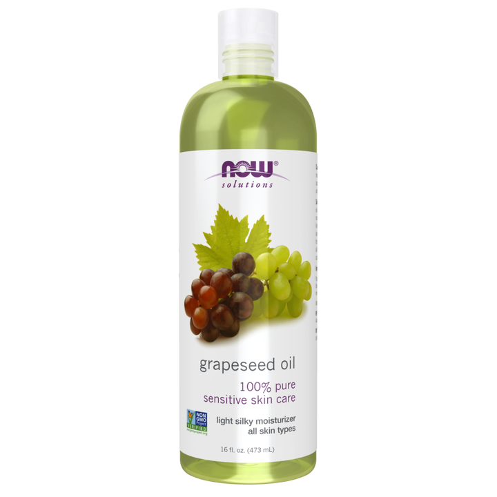 Aceite de semilla de uva Now Foods 16 fl. oz. Aceite 100 % puro