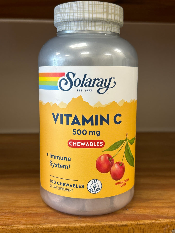 Solaray Vitamin C - 500 mg - Chewable Cherry - 100 wafers