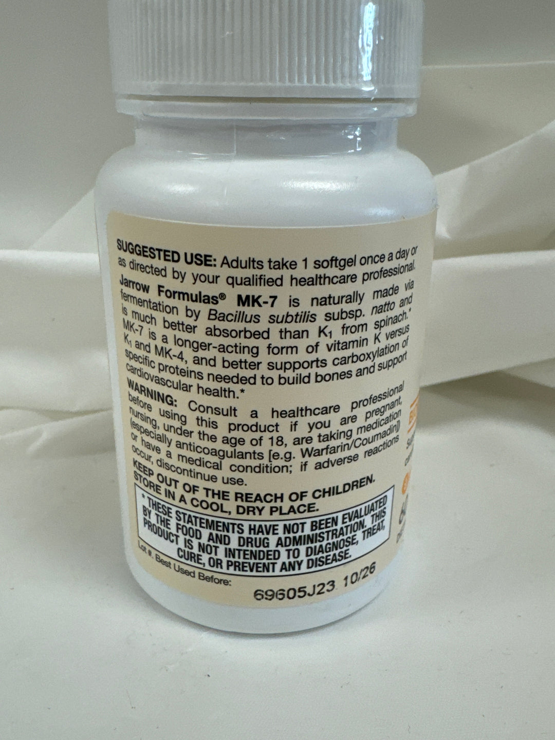 Jarrow MK-7 (Menaquinone-7)  - 90 mcg - 60 Softgels