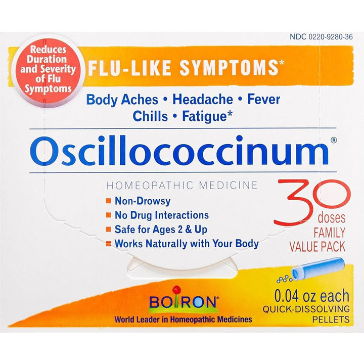 Paquete familiar de 30 dosis de Oscillococcinum de Boiron