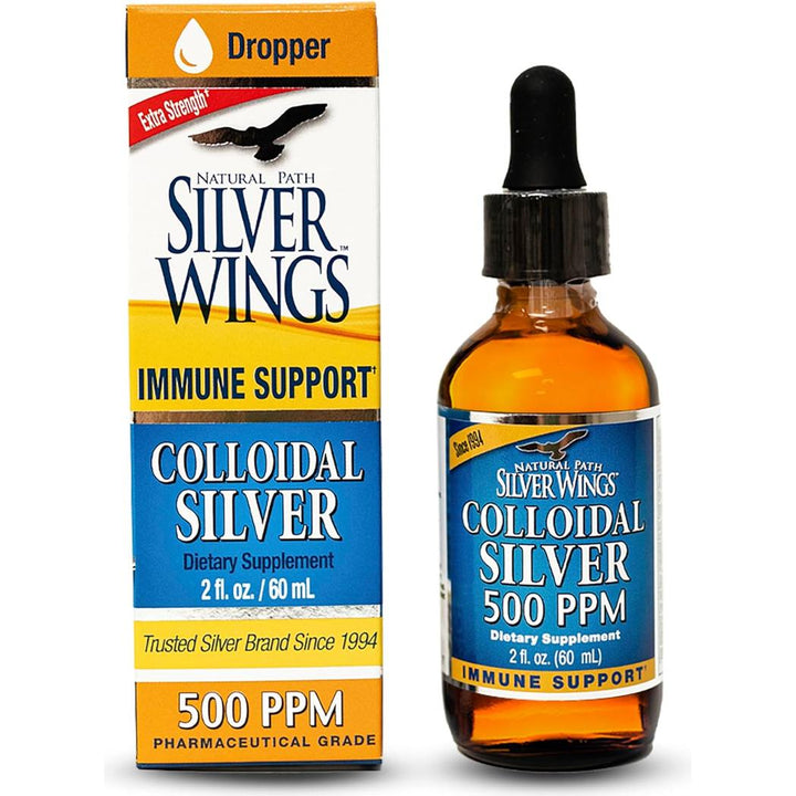 Natural Path / Silver Wings Plata coloidal 500 ppm 2 oz.