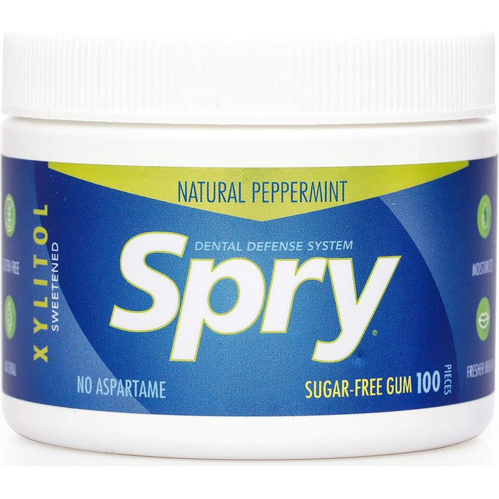 XLEAR Spry Natural Xylitol Gum 100 Sugar-Free Pieces