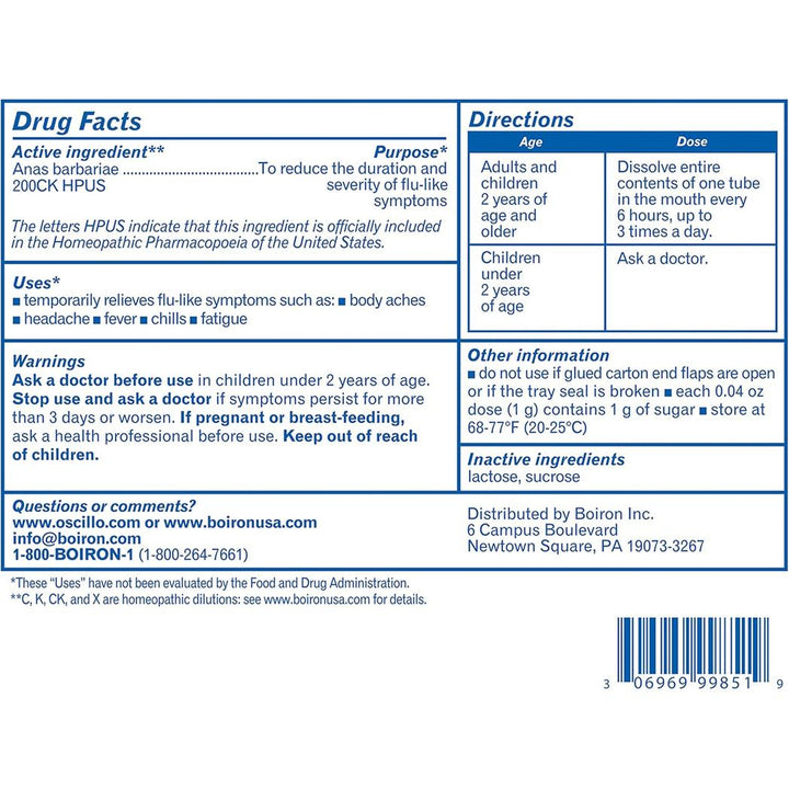 Boiron Oscillococcinum 6 Dosis