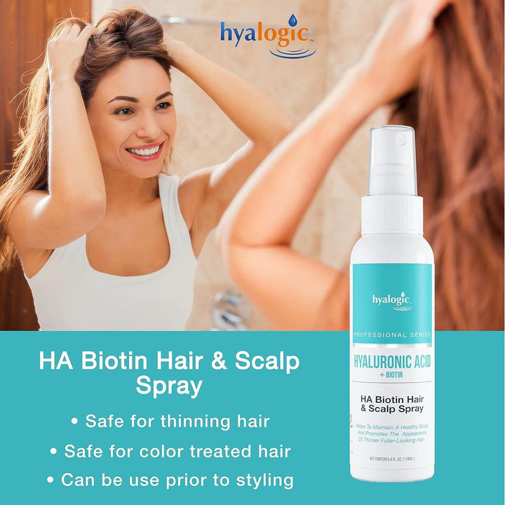 Hyalogic Biotin Hair Growth Spray with Hyaluronic Acid 4 Fl oz