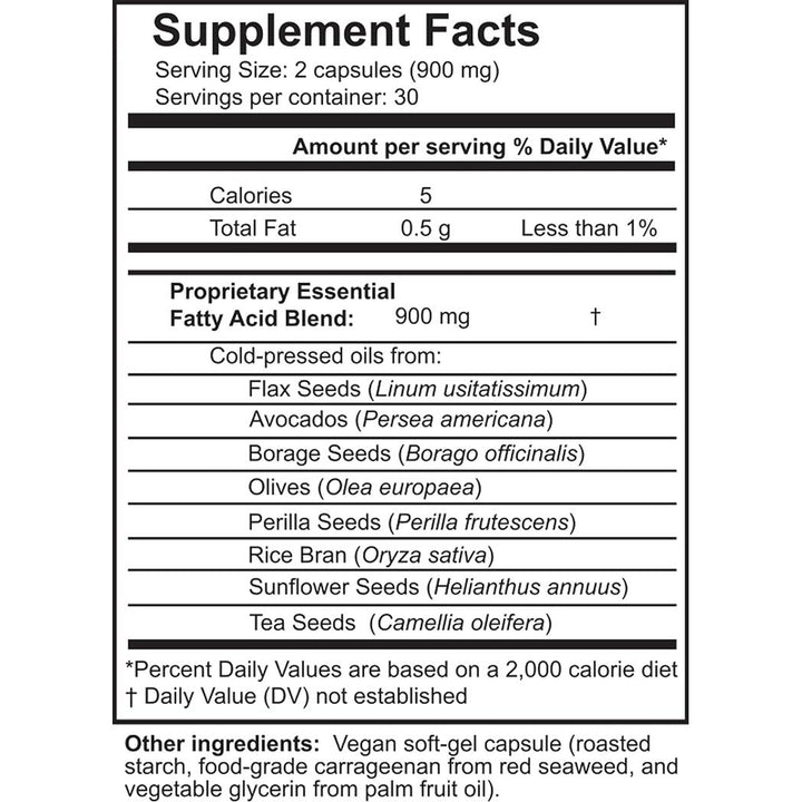 Alternativa vegana a base de omega 3, ácidos grasos esenciales y aceite de pescado de la Dra. Ohhira, 60 cápsulas Essential Formulas