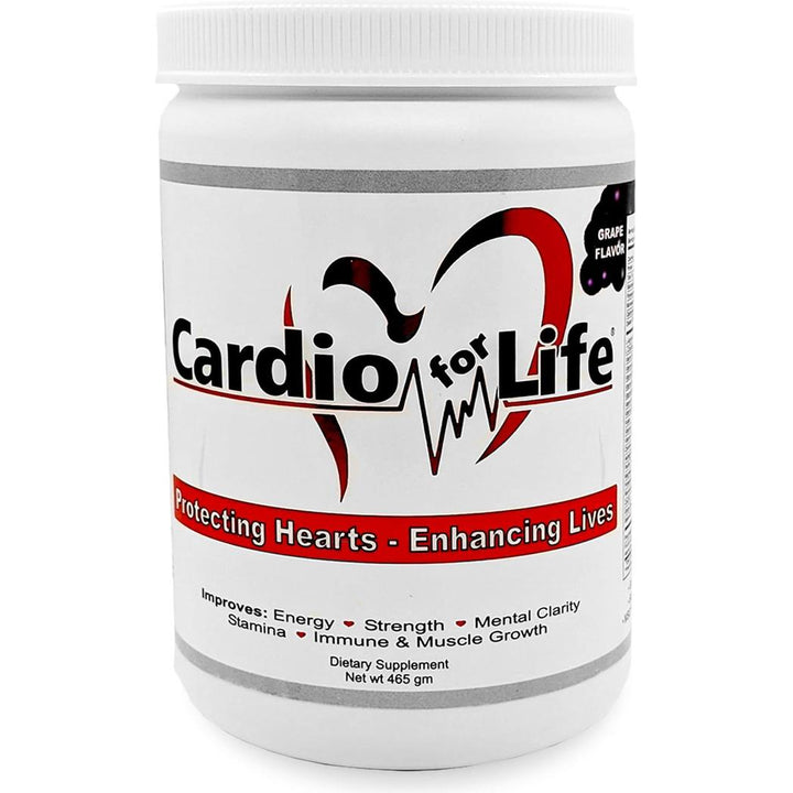 CardioForLife - 16 oz. de polvo con AstraGin - sabor a uva CardioForlife