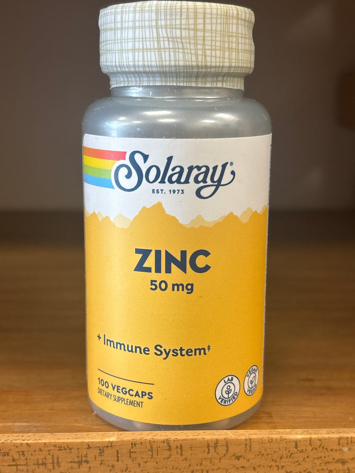 Solaray Zinc 50 mg - 100 capsules