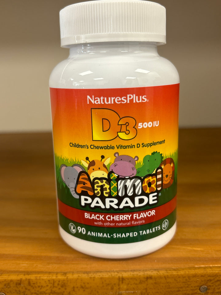 Nature's Plus Animal Parade 500iu Children's Vitamin D3  90 animals