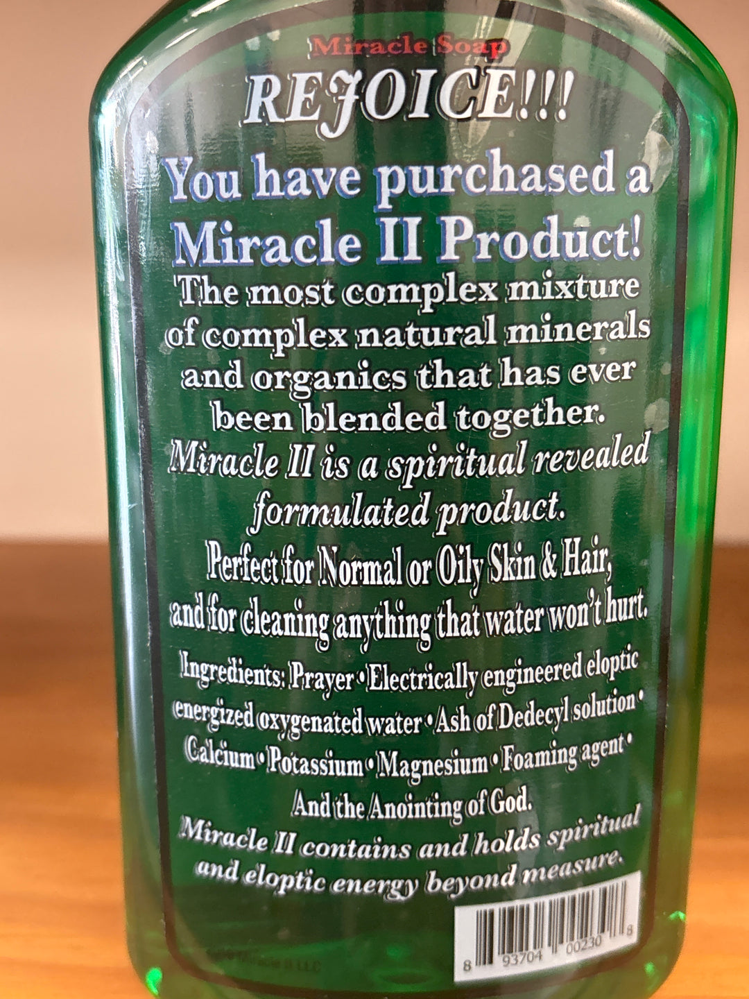 Miracle II Soap  22oz Miracle 2