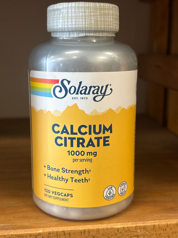 Solaray Calcium Citrate - 120 capsules