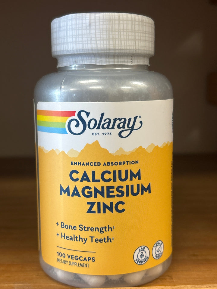 Solaray Calcium, Magnesium, Zinc  - 100 capsules