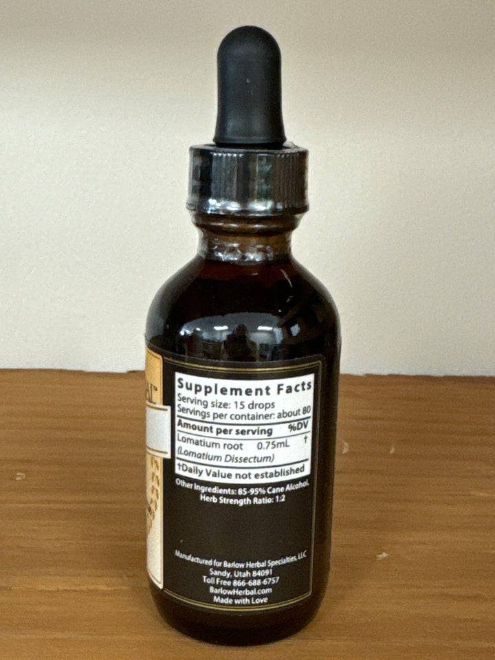 LDM-100 - lomatium dissectum Tincture - 2 fluid oz  LDM100