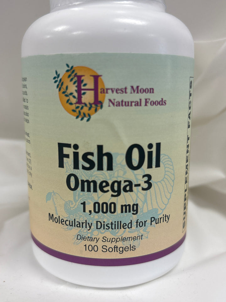 Harvest Moon Omega-3 Fish Oil Molecularly Distilled 100 Softgels