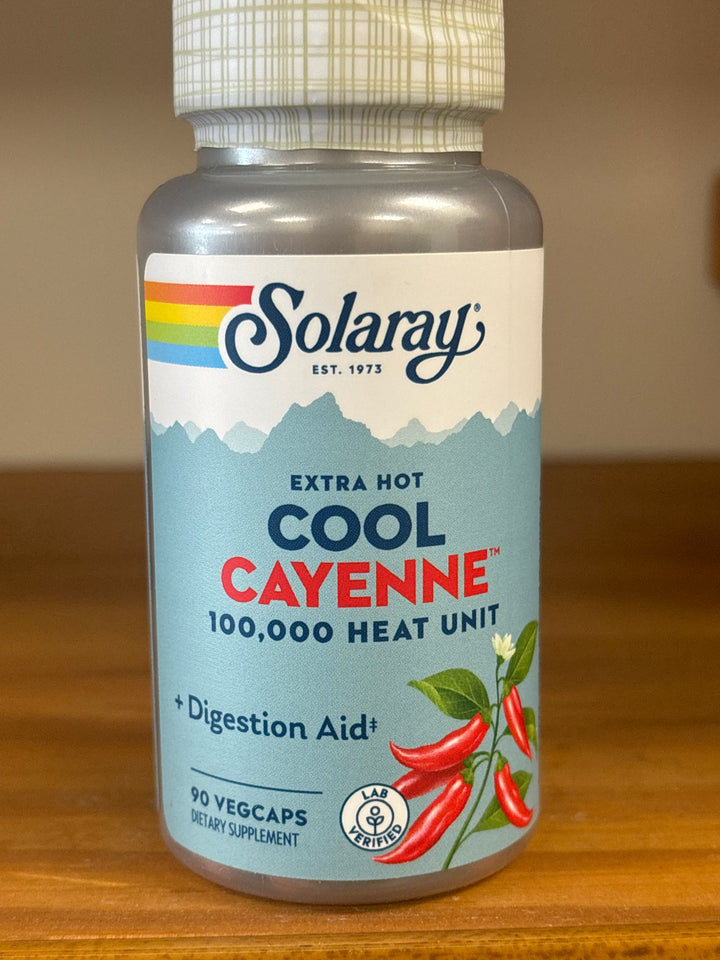 Solaray Extra Hot Cool Cayenne - 90 capsules 100000hu