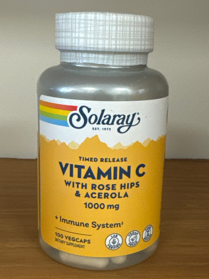 Solaray Vitamin C - 1000 mg Two Stage Timed Release - 100 capsules