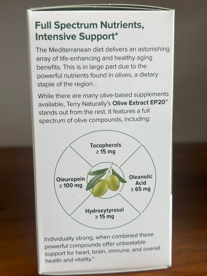 Terry Naturally Olive Extract EP20 60 capsules