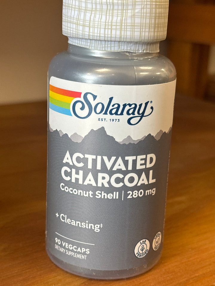 Solaray Activated Charcoal  280 mg 90 Capsules