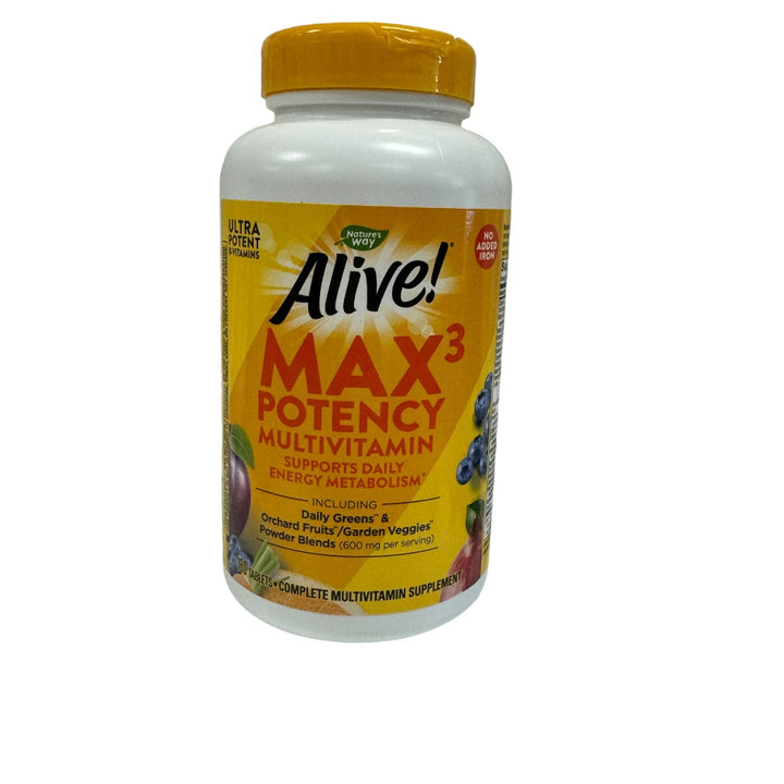 Nature's Way Alive! Max3 Daily Multivitamin No Added Iron 180 tablets