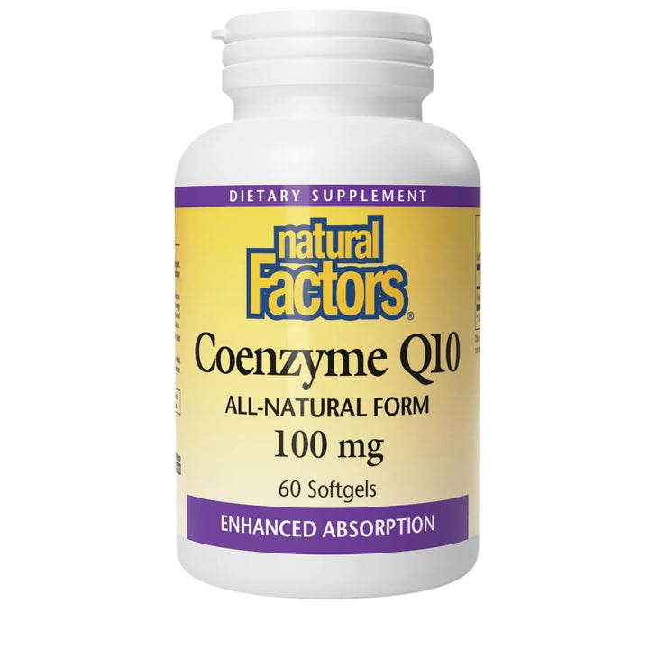 Natural Factors COQ10 Coenzyme Q10 100 mg 60 Softgels