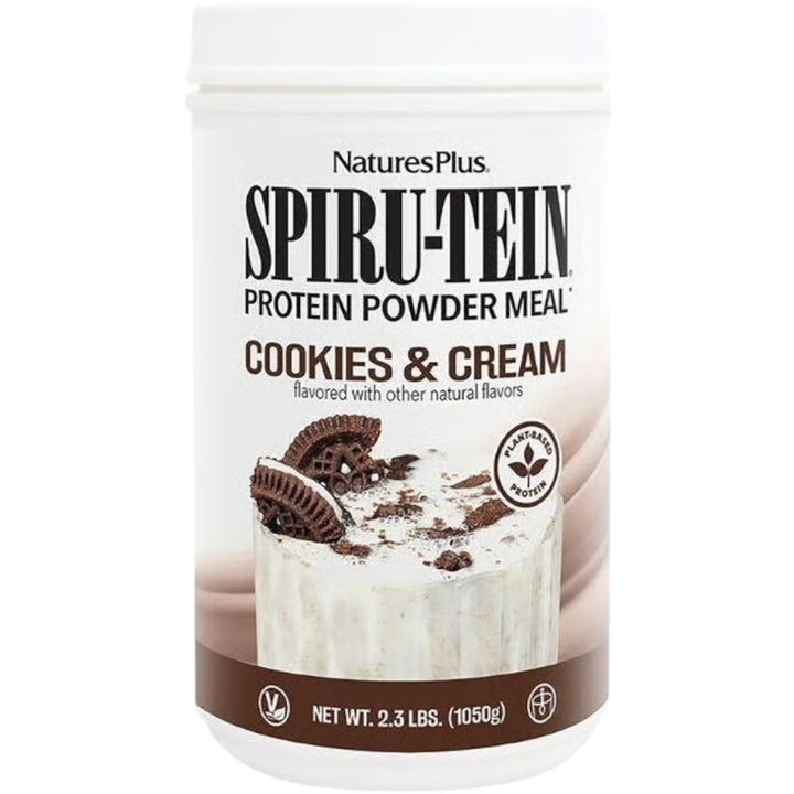 Nature's Plus SPIRU-TEIN® High-Protein Energy Meal Cookies & Cream 2.12lb SPIRUTEIN