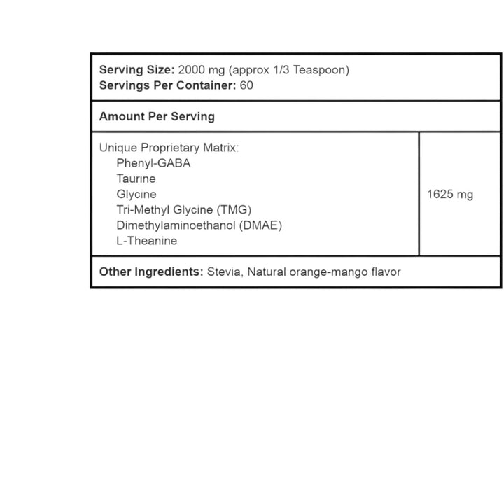 PureLife GABA MAX for Stress Anxiety Relief Relaxation Mood Focus 60 Serves 120g